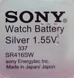 Sony SR416SW Original Cell – For Micro Earpiece & Watches – COD PK