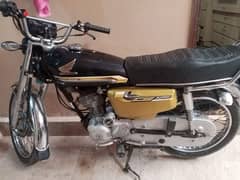 Honda cg 125 special edition golden number.