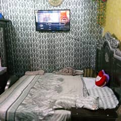 Complete Furniture Set: Bed set, Dressing, Showcase & Wardrobe