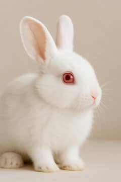 red eyes Rabbit pair