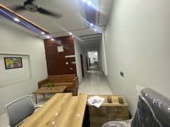 Furnished Office for Rent in Johar Town for ( Office renovation ka laya rabta Kara)