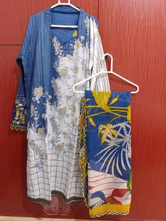 branded lawn 3 piece dresses medium size