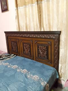 Double bed and dresser for sale