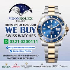 Get Cash / Rolex Cartier Omega Hublot Chopard Breitling Rado Tag Heuer