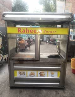 Fries and Burger shawrma counter