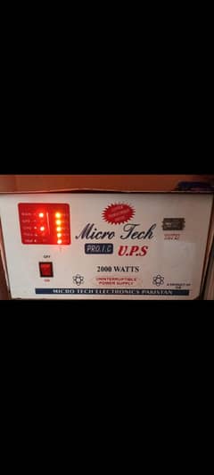 UPS 2000 watts Double battery Wave
