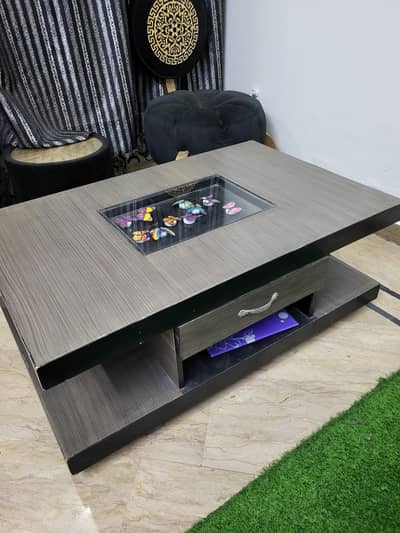 Modern Wooden Coffee Table / Center Table with storage space