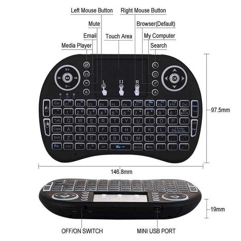 wireless keyboard and built-in touchpad 3