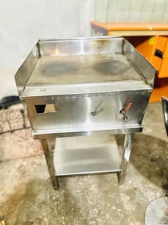 Fast food equipment burger shawarma hard plate frier and table