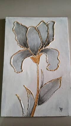 2 Flower Paintings