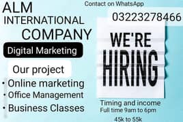 full time job available and part time jobs available