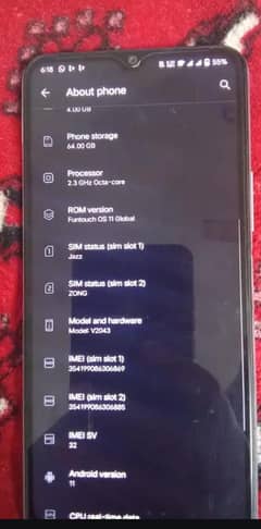 vivo y20 4.64