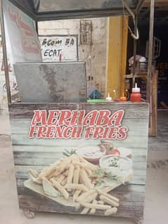 french fries counter