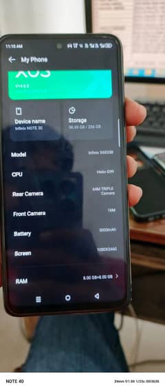 infinix note 30 8+8/256
