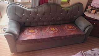 Sofa set 5 seater with  gift beautiful sofa cover