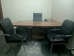 Executive office Table Set With Chairs-Urgent Sale
