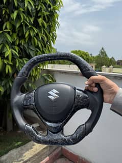 Forged carbon fiber steering for Suzuki alto