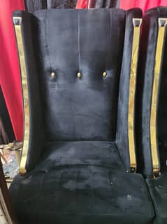 Black luxury sofa