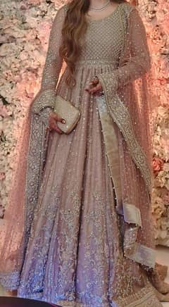 Faiza Saqlain Bridal reception dress