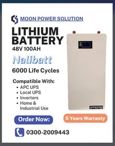 Lithium Battery 48V 100Ah Brand New Fresh Stock/ With 5years Warranty