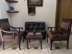 Sofa chairs-2 + table-1 + sofa 2-seater