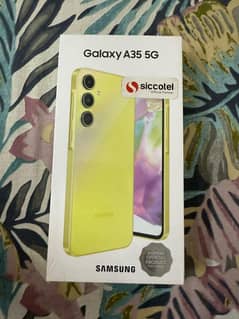 galaxy a35 8/256  awesome lemon box packed pta approved