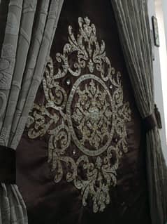 Fancy blind with curtains