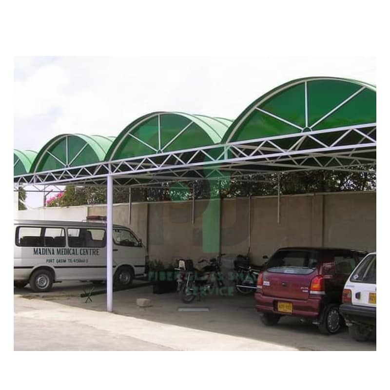Fiberglass sheets/shades on roof /fiberglass Shed/fiberglass canopy ...