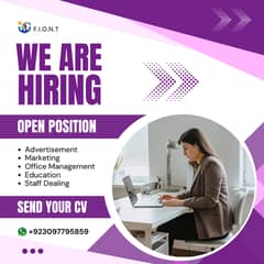 Jobs Available For Male and Female In Lahore