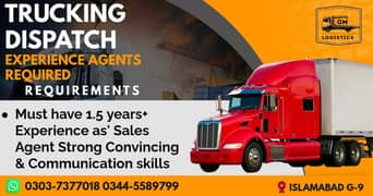 Sales Agents Required || Trucking Dispatch Jobs || Experienced Agents