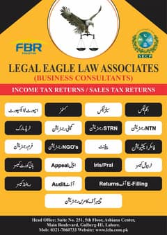 INCOME TAX RETURNS, SALES TAX, SECP, PSW Visit www. lela. com. pk