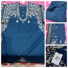Original Sapphire Ready to Wear Silk 3 Piece Dress