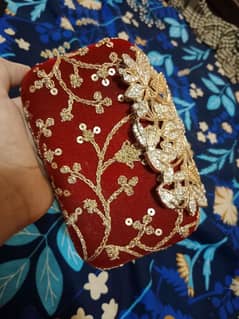 bridal hand clutch