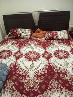 Double bed with mattress