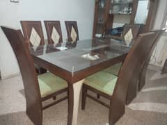 This is eight seater dining table. Worden table seats worden  color a