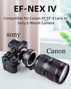 Viltrox EF-NEX IV Lens Mount Adapter sony camre for Canon lens