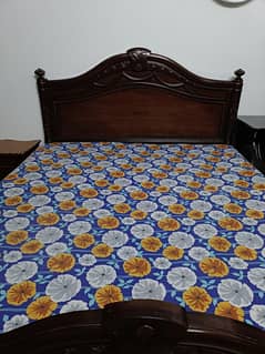Bed with side tables for sale