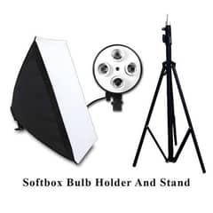 Softbox Set | 4 Shocket Bulb Holder Softbox | Continue Video Light