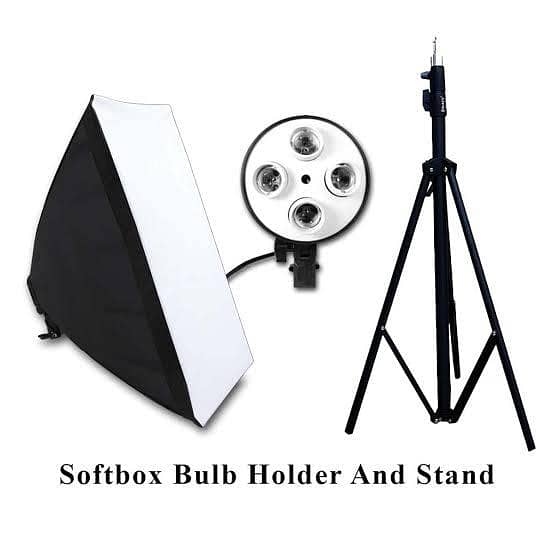 Softbox Set | 4 Shocket Bulb Holder Softbox | Continue Video Light 0