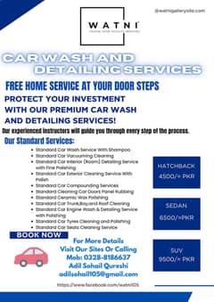 Car Wash and Detailing Services Lahore.