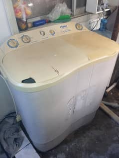Haier 8 kg washing Machine , semi automatic, wash ok , Dryer not worki