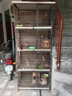 Total angle Solid 16 number wire 4 portion cage in excellent condition