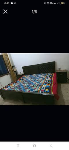 single 2 Bed set With 2 Side Tables