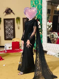 Sarree for sale /cloths/ ready to wear/ black sarree/black dress