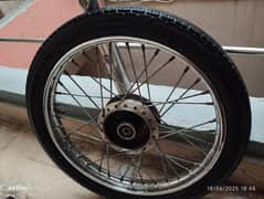 Honda cd 70 genuine back weel
