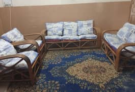 Cane 7 seater sofa set