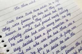 Handwriting assignments work