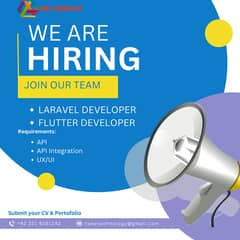 Hiring Laravel & Flutter Developer – Full Stack Mobile & Web App Exper