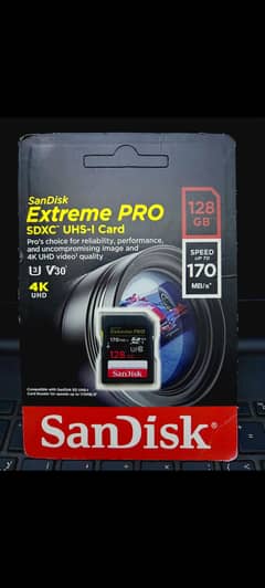 SanDisk Extreme Pro SDXC UHS-I Card 128 GB