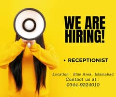 Receptionist - female Jobs - Office Work